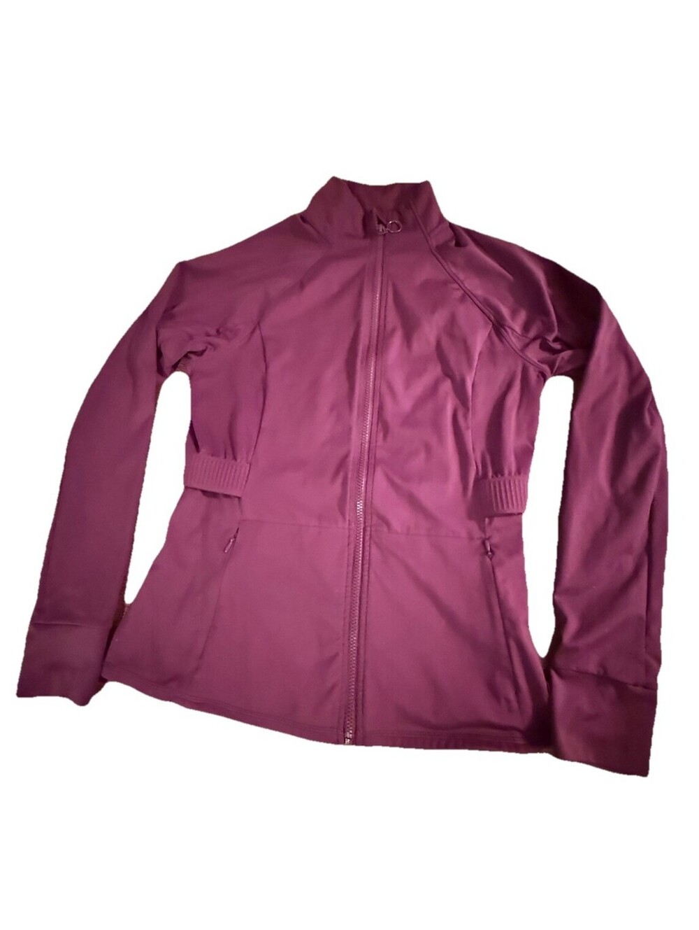 Fabletics Full Zip Athletic Jacket Women’s Medium Lot Of 2 Burgundy Black